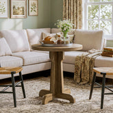 23.6" Round Dining Table, Modern Commercial Dinner Table for 2 People 3