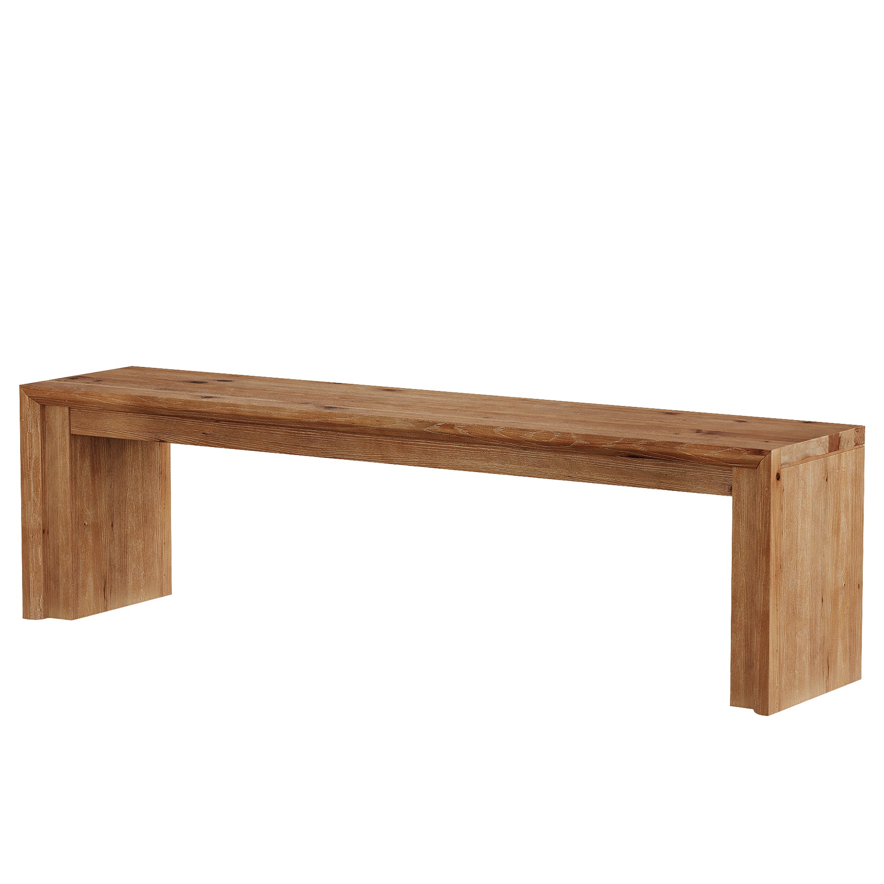 63" Solid Wood TV Stand for 65" TV, Farmhouse  Entertainment Center Low Media Console
