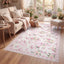 3x5/5x7 Bow Floral Area Rugs#Color_Pink
