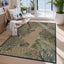 3x5 Easy Jute Washable Indoor Outdoor Patio Rug#Color_Ocean-Blue/Green