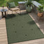3x5 Modern Easy Jute Geometric Patio Rug#Color_Green