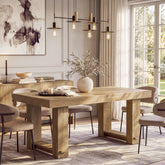 63" Large Dining Table, Rectangular Farmhouse Kitchen Table for 4-6 People 3