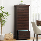 4 - Drawer File Cabinet, Vertical Wood Filing Cabinet Tribesigns