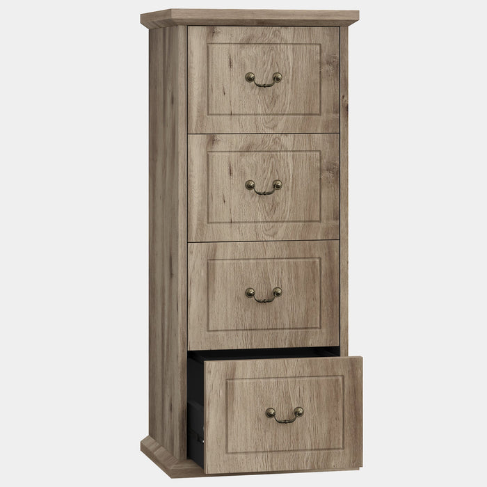 4 - Drawer File Cabinet, Vertical Wood Filing Cabinet with Lock Tribesigns