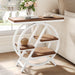 4 - Tier End Table, Small Side Table Snack Table with Storage Shelves Tribesigns