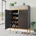 4-Tier Shoe Cabinet, Modern Shoe Rack Storage Organizer with Drawers Tribesigns