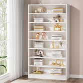 71" Bookcase, Modern 9-Tier Bookshelf Freestanding Display Shelf 3