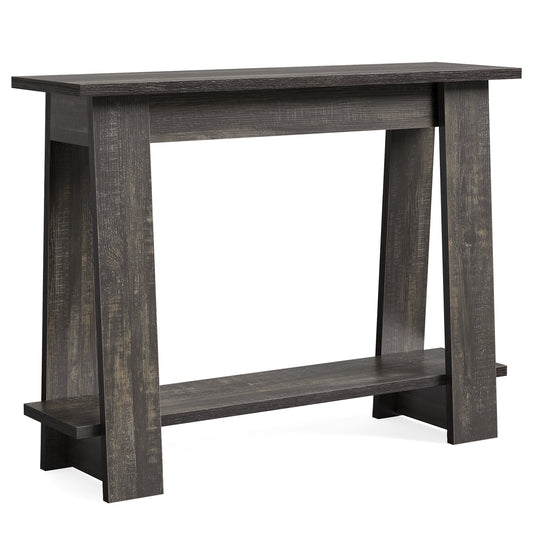 41" Console Table, 2 - Tier Accent Entryway Sofa Table Tribesigns