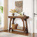 41" Console Table, Farmhouse 2 - Tier Sofa Table Entryway Table with Storage Shelf Tribesigns