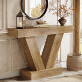 41.3" Console Table, Sofa Entryway Table Behind Couch with V-Shaped Legs 3