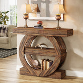 41.3" Console Table, 3 - Tier Sofa Hallway Table with Storage Shelves Tribesigns 3