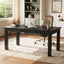 Solid Wood Computer Desk, 63" Home Office Desk with Sturdy Legs