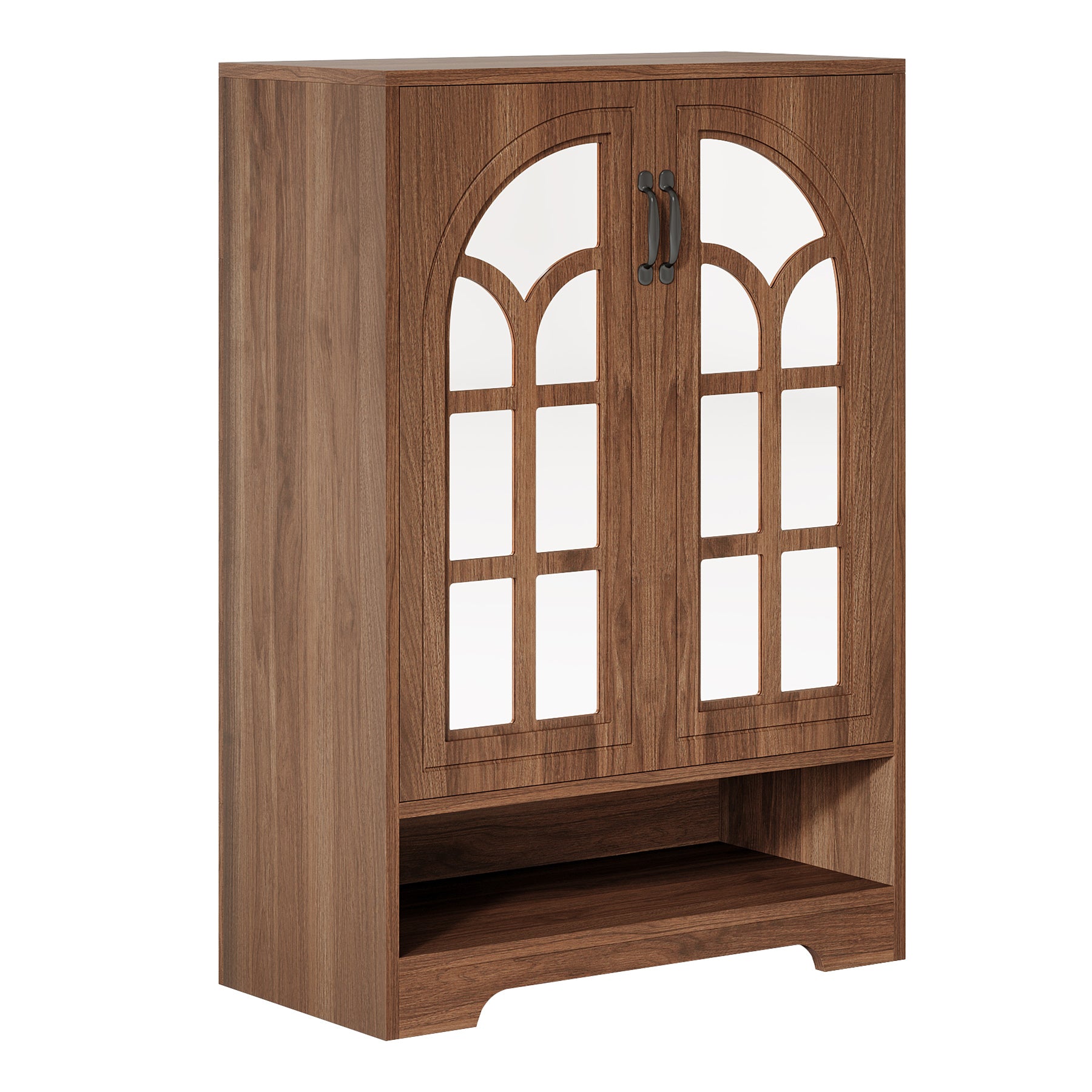 43.5" Tall Shoe Cabinet, 5-Tier Shoe Storage Organizer with Adjustable Shelves