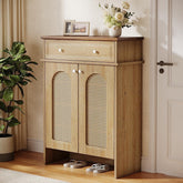 43" Shoe Cabinet with Doors, 6-Tier Shoe Rack Storage Cabinet with Drawer 3