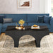 47" Coffee Table, Modern Center Table Tea Table with Arched Base Tribesigns