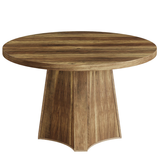 47" Conference Table, Meeting Seminar Room Table with Sturdy Pedestal Base Tribesigns