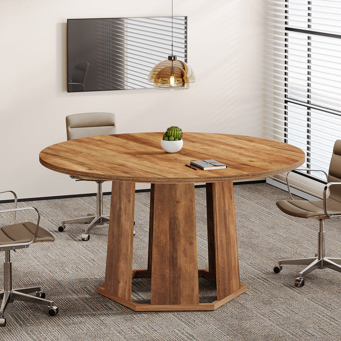 47" Conference Table, Small Meeting Table Seminar Table for 4 People Tribesigns