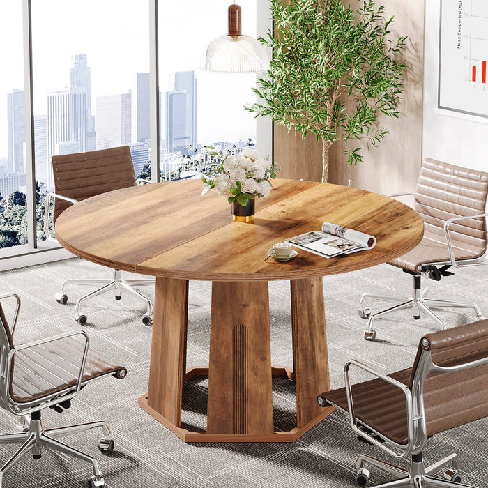 47" Conference Table, Small Meeting Table Seminar Table for 4 People Tribesigns