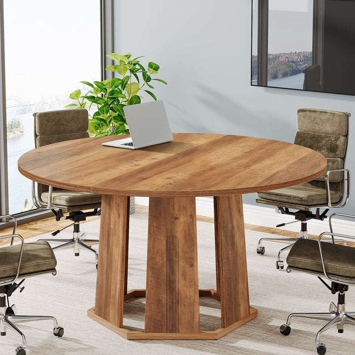 47" Conference Table, Small Meeting Table Seminar Table for 4 People Tribesigns