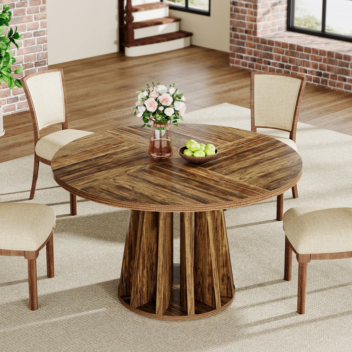 47" Dining Table, Round Kitchen Table For 4 - 6 People Tribesigns