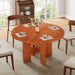 47" Dining Table, Wood Round Kitchen Dinner Table For 4 Tribesigns