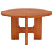 47" Dining Table, Wood Round Kitchen Dinner Table For 4 Tribesigns