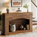 47" Farmhouse Console Table, 2 - Tier Sofa Table Entryway Table Tribesigns