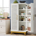 47" Kitchen Pantry Cabinet, 4 - Tier Freestanding Storage Cabinet with 8 Door Shelves Tribesigns