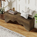 47" Long Entryway Bench, Wood Bedroom Bench Dining Bench Tribesigns