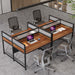 47" Two Person Desk, Home Office Desk Double Desk With Partitions Tribesigns