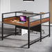 47" Two Person Desk, Home Office Desk Double Desk With Partitions Tribesigns