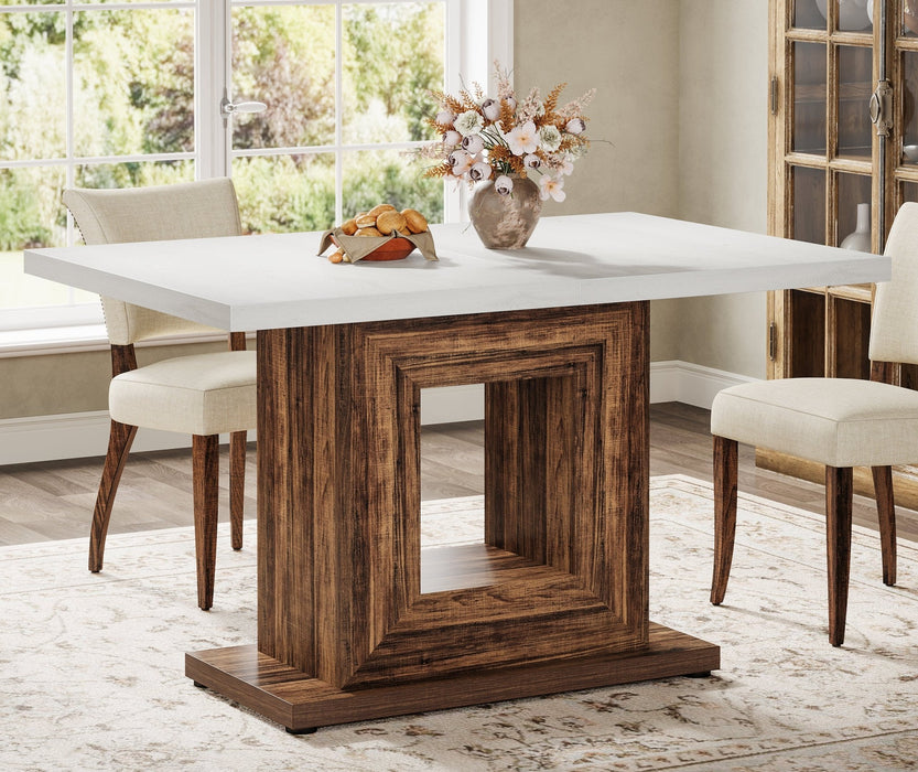 Aqua Virgo Dark Wood Dining Table With Leaf CB2 Aqua Virgo Dark