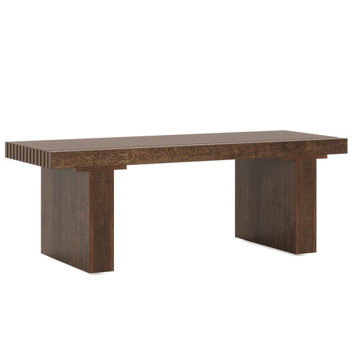 47.2" Coffee Table, Wood Rectangle Center Table Tribesigns