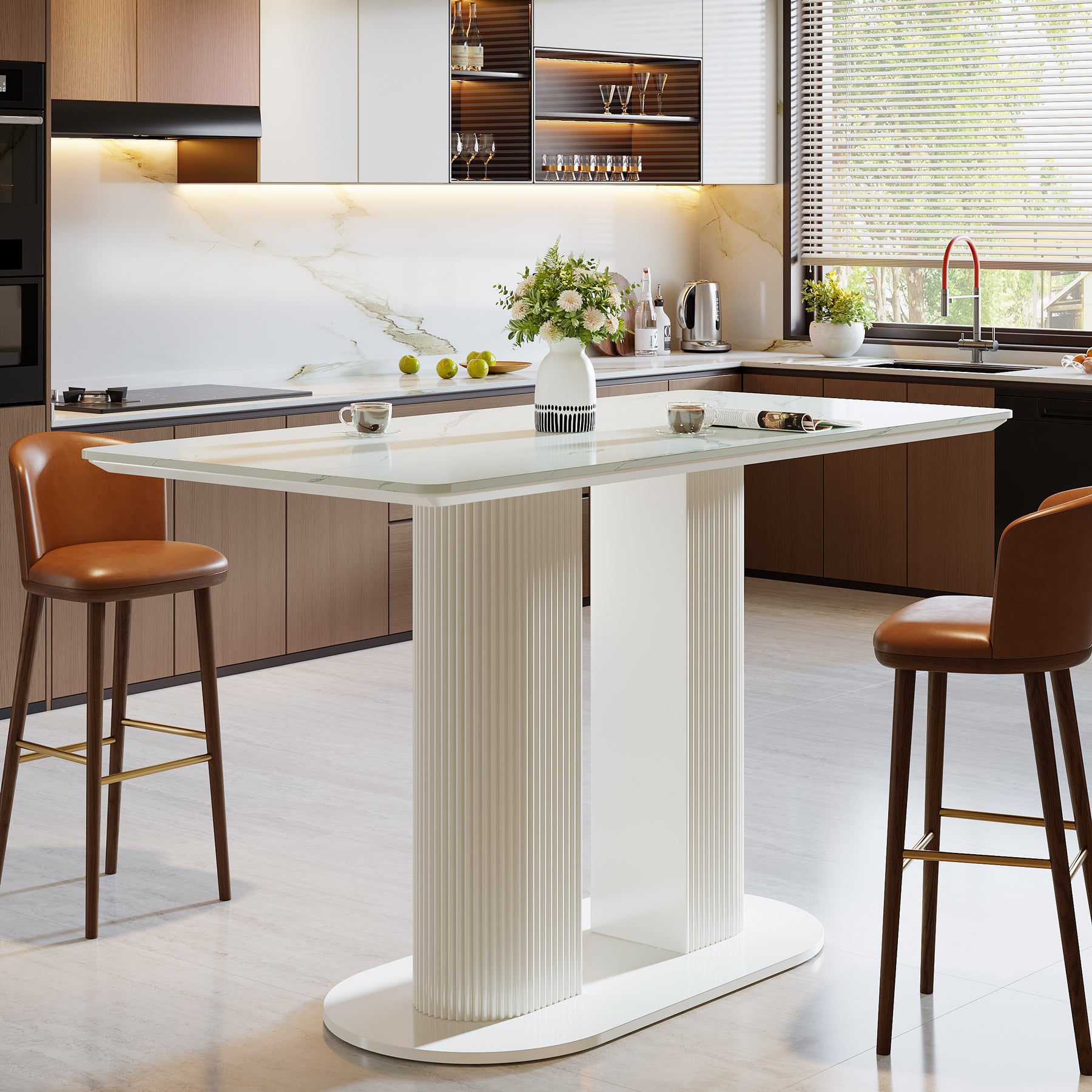 47" Bar Unit, Rectangular Bar Table Pub Table