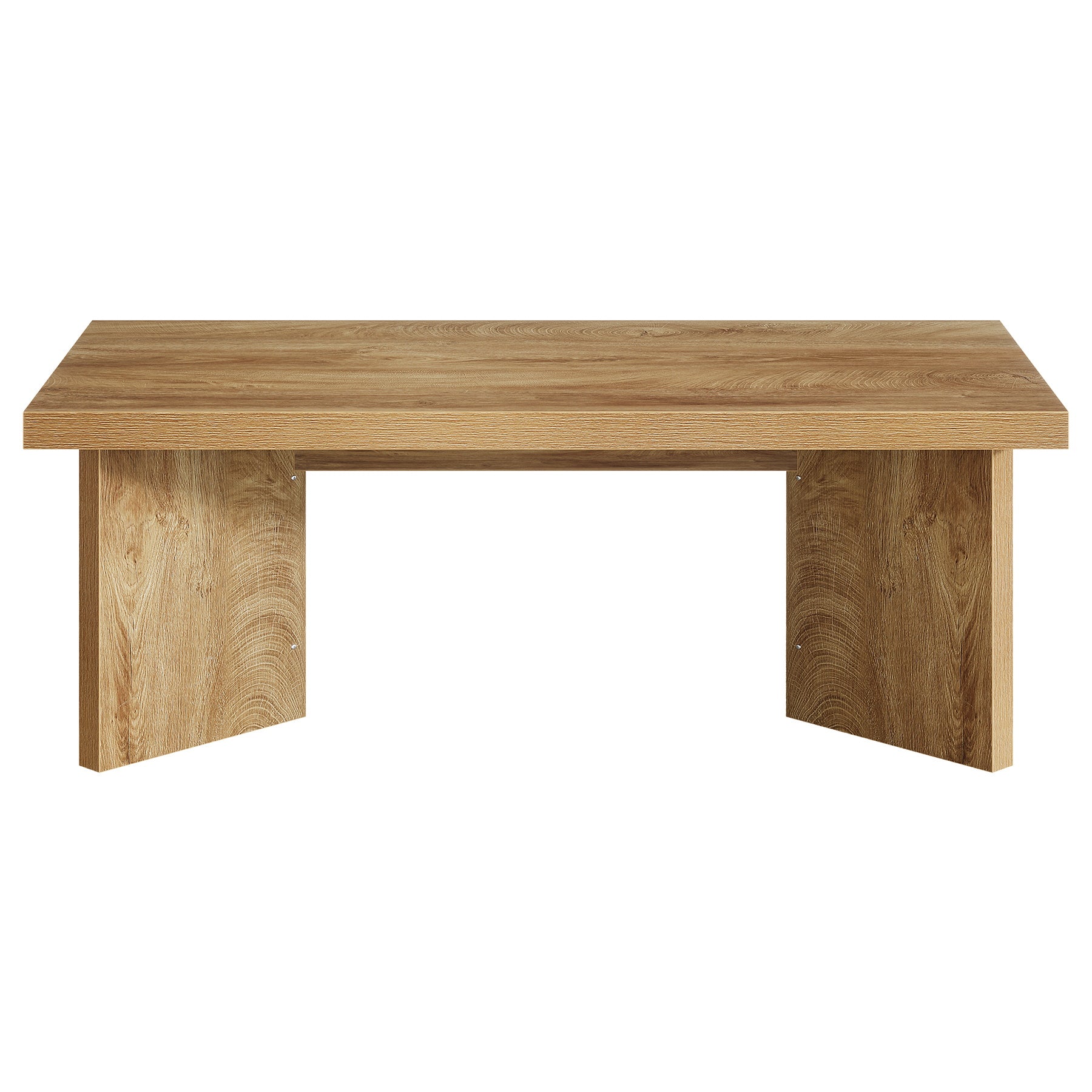 47" Coffee Tables, Rectangle Center Tea Coffee Table with Thicken Base