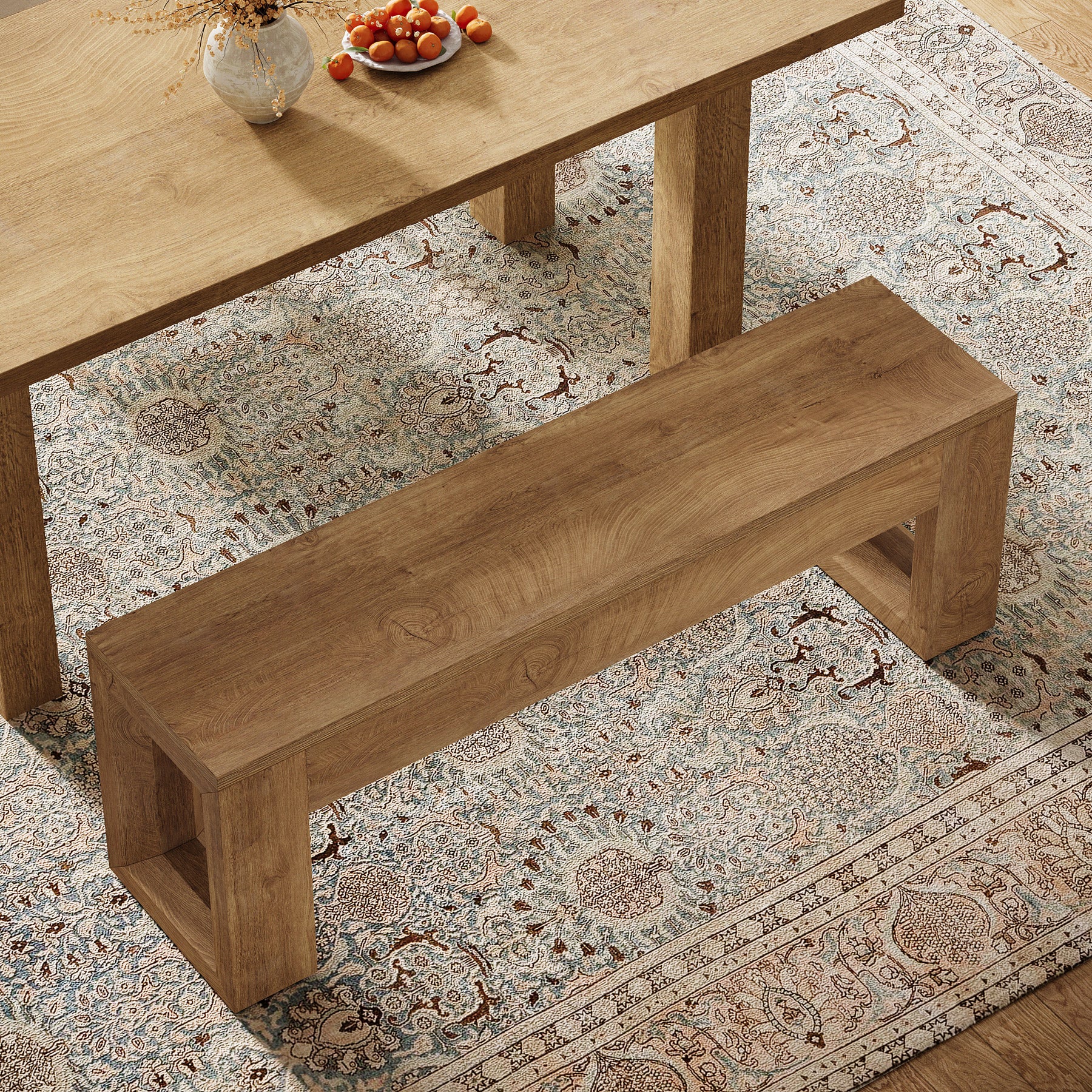 47" Dining Bench, Farmhouse Kitchen Dinner Bench Seat