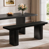 47" Dining Bench, Long Wooden Kitchen Bench with Sturdy Legs 3