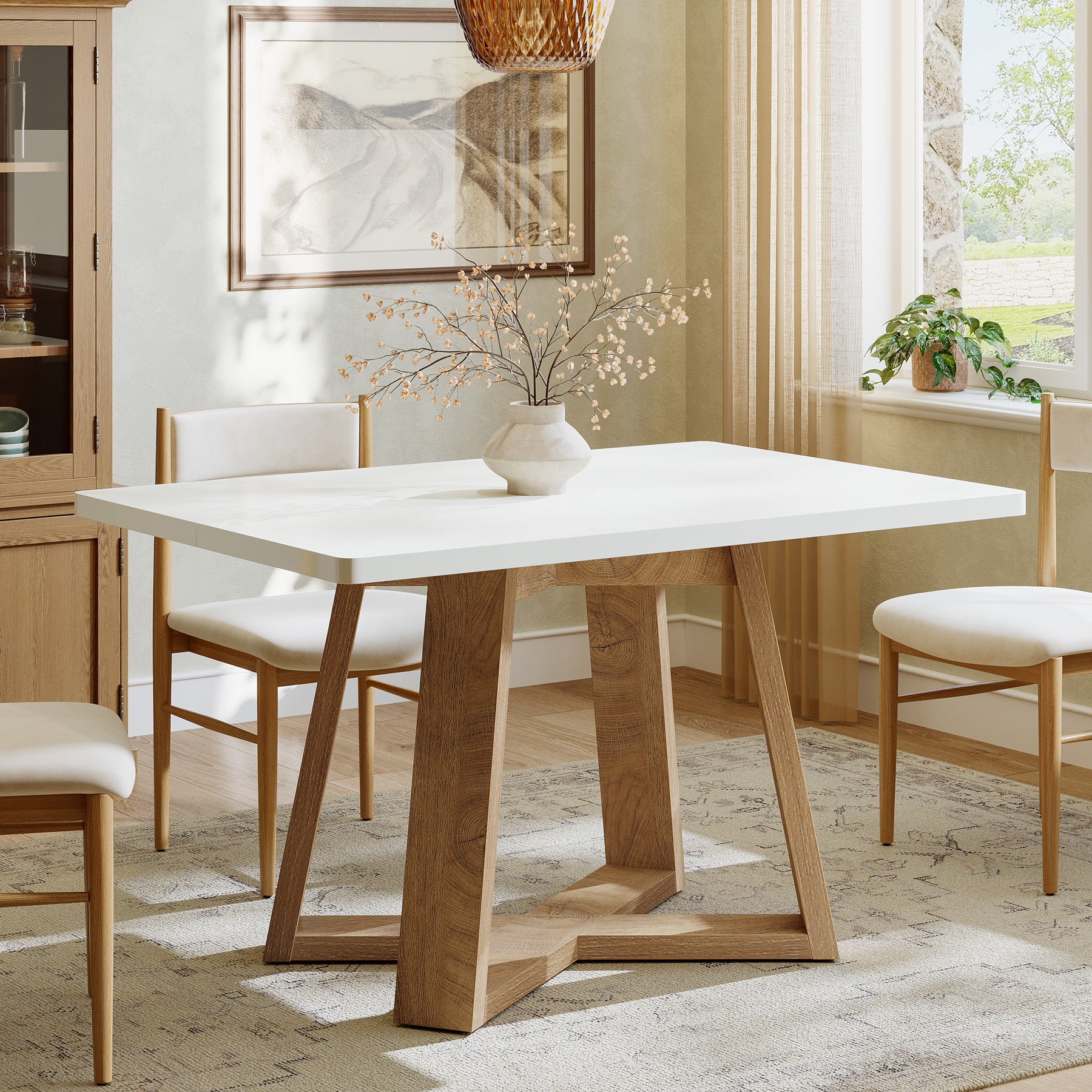 47 Inch Rectangular Dining Table - Thumbnail 5