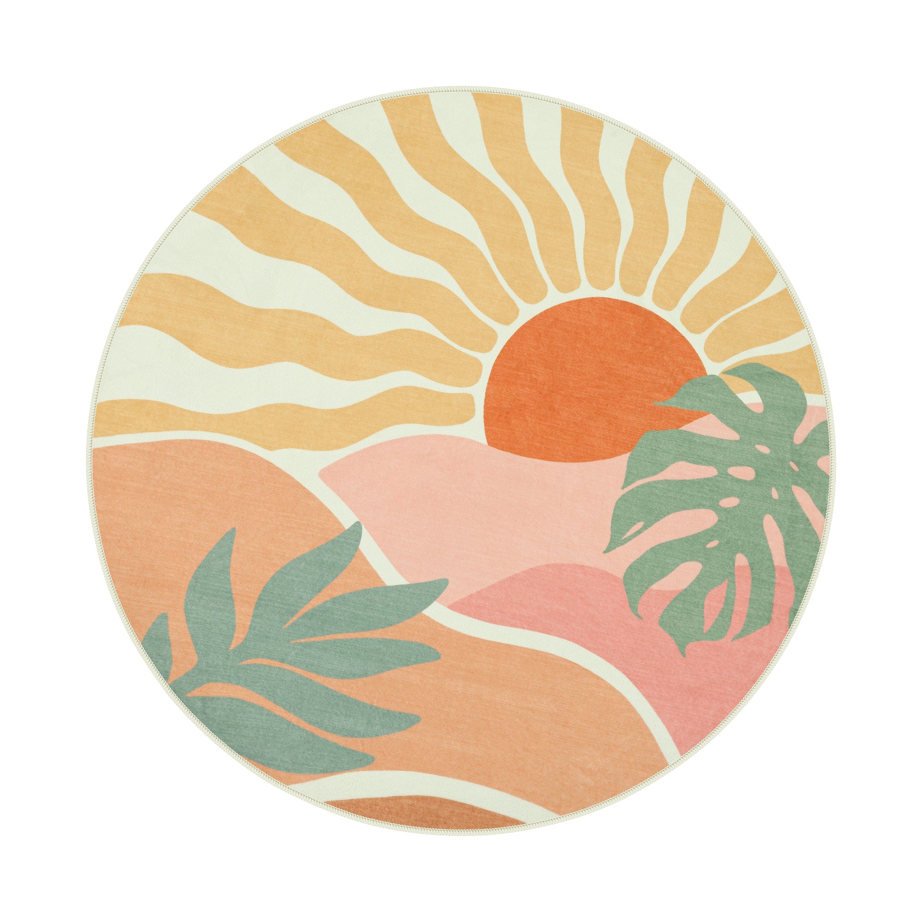 Boho Sun Area Rug#Color_Orange