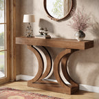 43.3" Console Table, Unique Sofa Table Behind The Couch with Curved Legs
