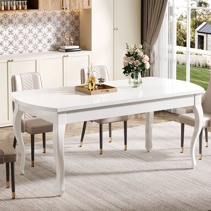 63" Dining Table, Modern Kitchen Table Dinner Table for 4-6