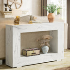 47.2" Console Table, Farmhouse 2-Tier Entryway Sofa Table