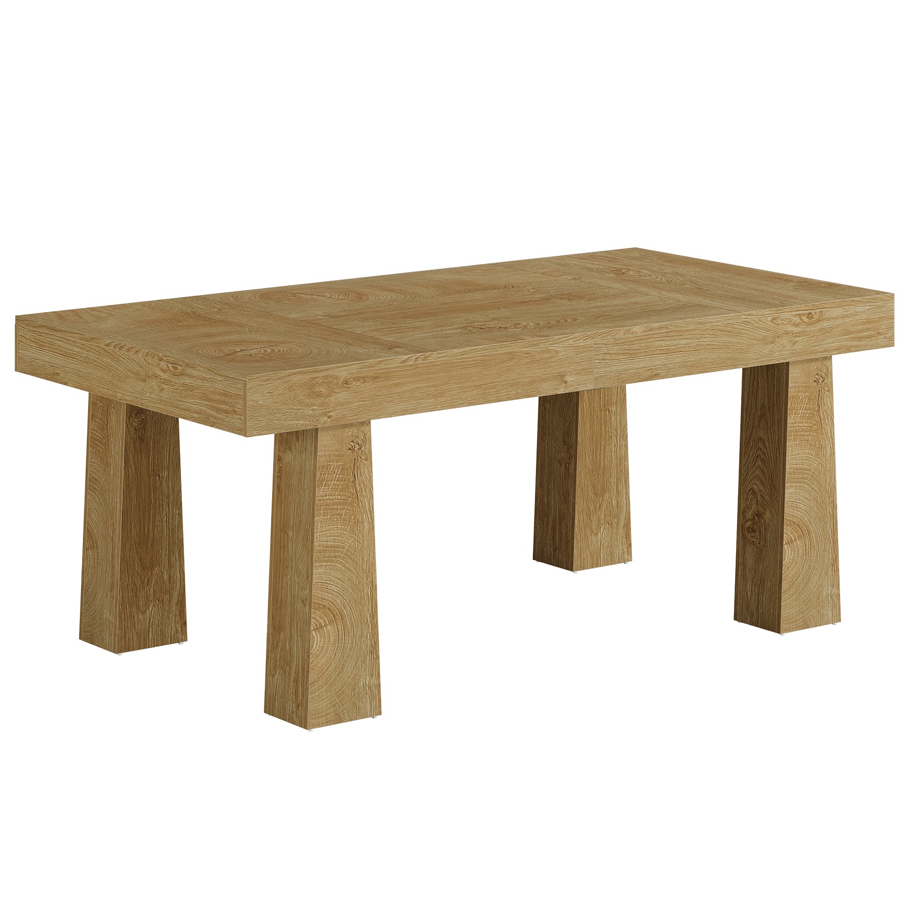Modern Kitchen Table, 63" Dining Table Dinner Table for 4-6
