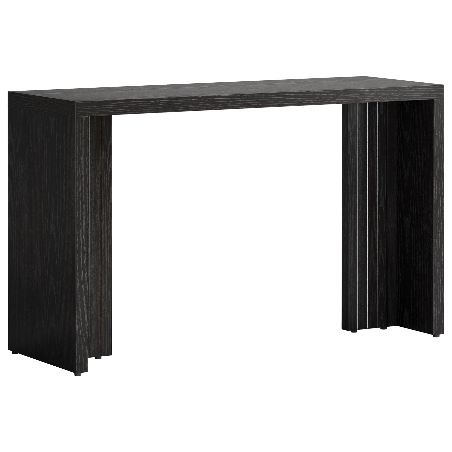 55" Bar Table, Moedern Counter Height Pub Table with Faux Marble Tabletop