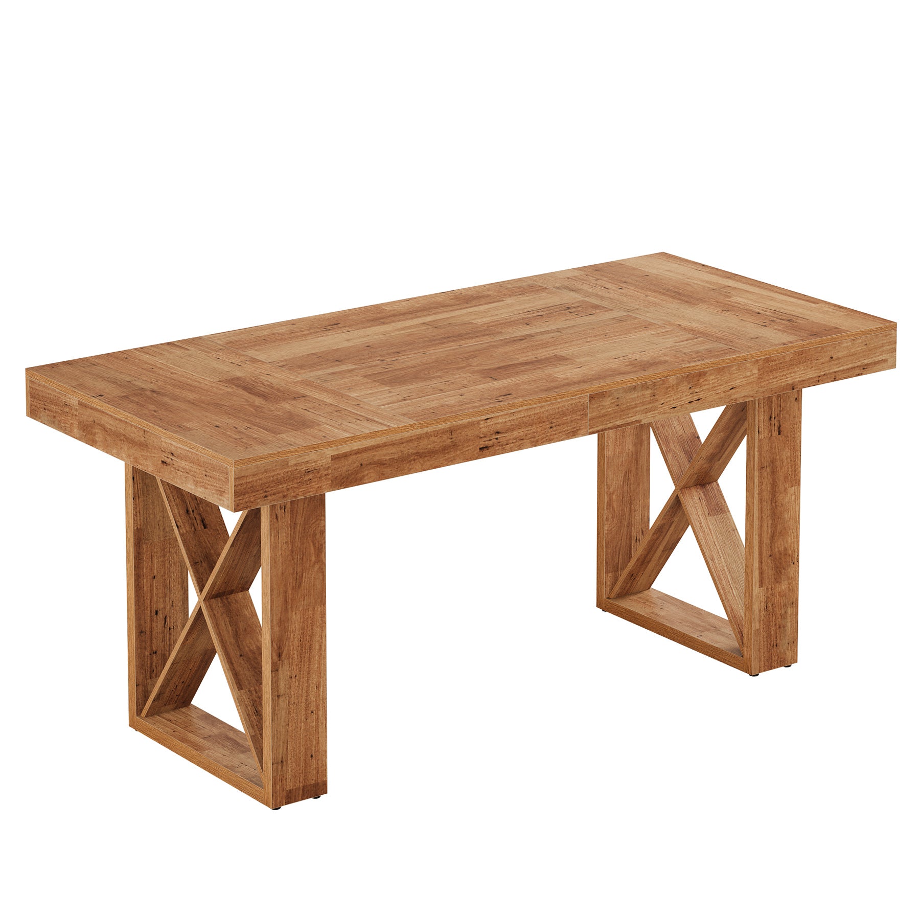 63" Computer Desk, Simple Executive Desk Writing Table for Home Office