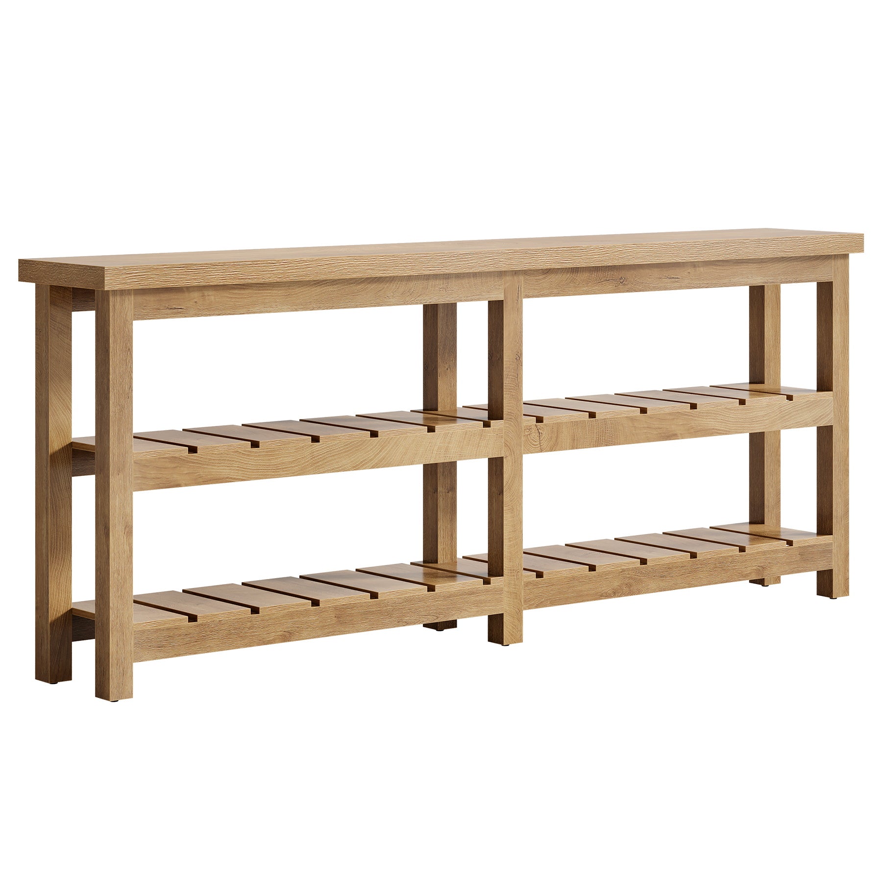 70.8" Console Table, Farmhouse 3-Tier Sofa Table Entryway Table