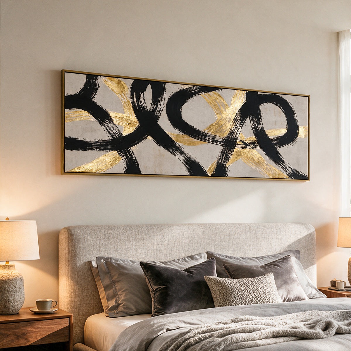 Tribesigns Abstract Wall Art for Living Room, Canvas Art Wall Decor 20"x60"