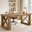 63" Executive Office Desk, Farmhouse Computer Desk with Heavy-Duty Frame for Home Office