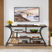 Industrial Console Table, 70.9" Extra Long Entryway Table with Storage Shelves Tribesigns