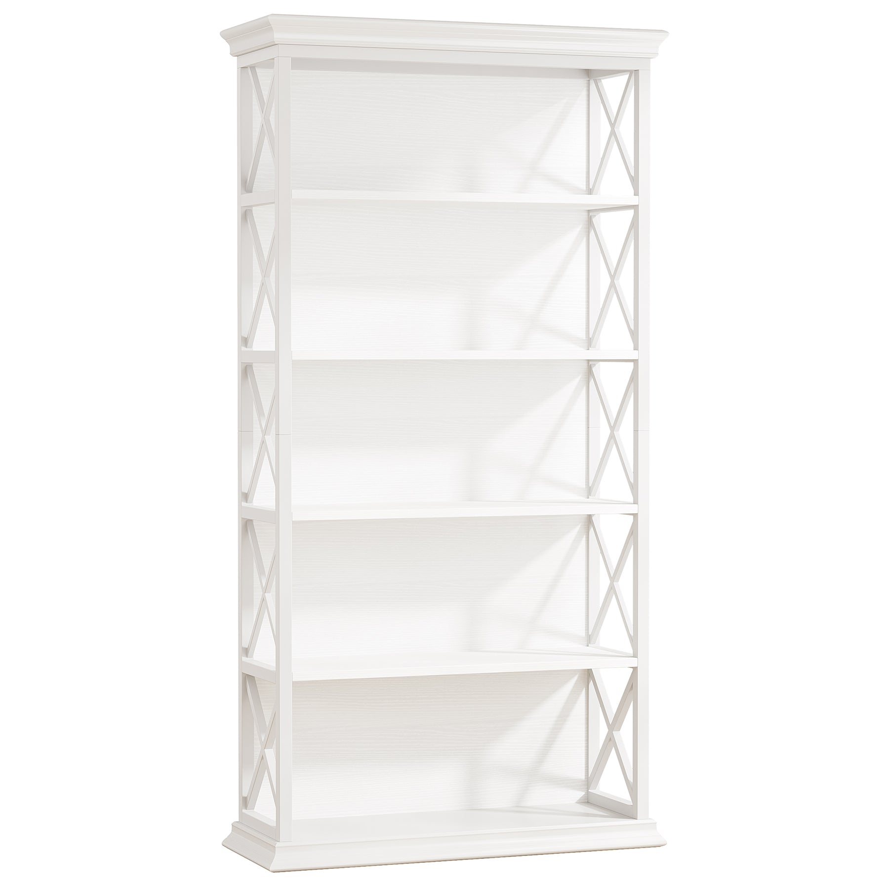 6-Tier Bookshelf, 70.87" Etagere Metal and Wooden Bookcase for Home Office
